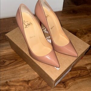 Christian Louboutin Nude Patent Leather Heels